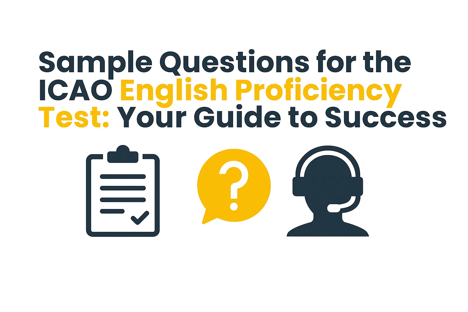 Sample Questions for the ICAO English Proficiency Test: Your Guide to Success